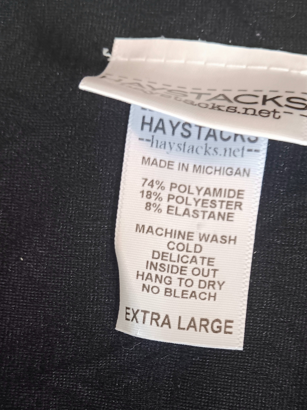 Haystacks Black Scalloped Hem Textured Mini Skirt XL - Picture 5 of 7